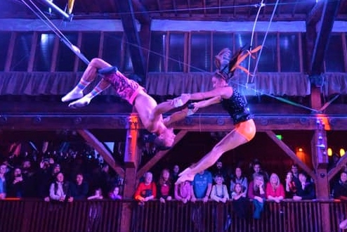 Ashley trapeze performance